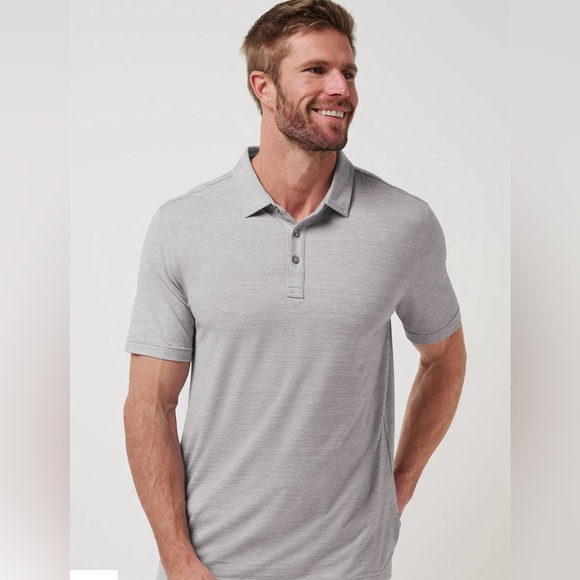 Travis Mathew Other - Travis Mathew Light Gray Heater Polo Free Passage Shirt Size XL New Sealed Bag